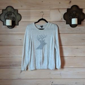 EUC Talbots Holiday Tinsel Sweater Large